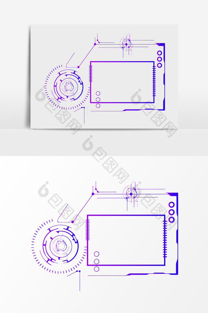 科技人工智能边框元素