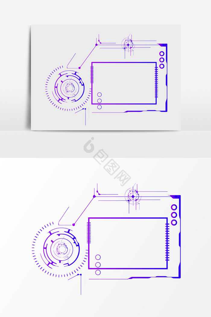 科技人工智能边框图片