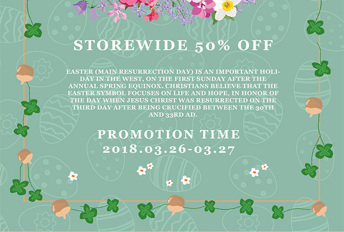 Easter promotion poster  