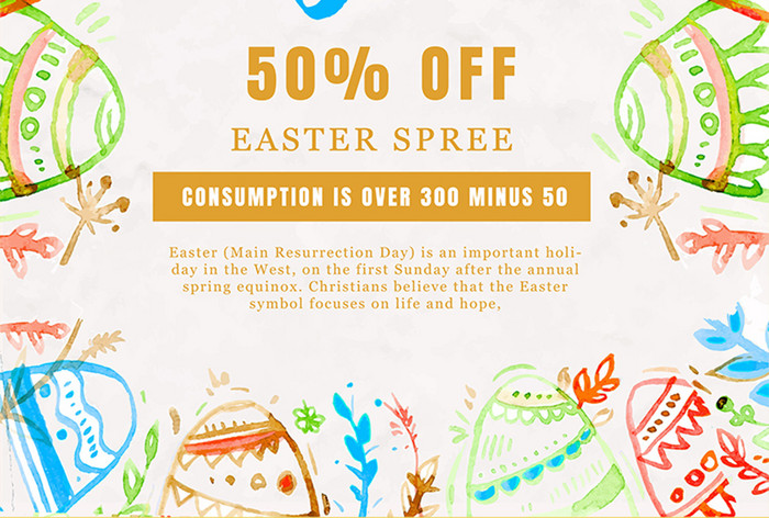 Fashion Easter Promotion Poster  