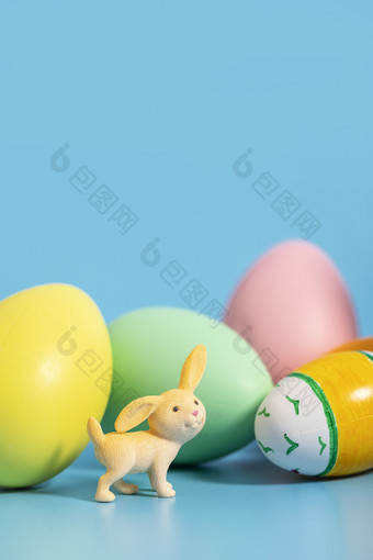 彩蛋与兔子复活节图片