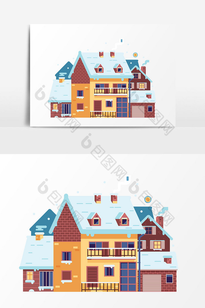 冬季房子建筑图片图片