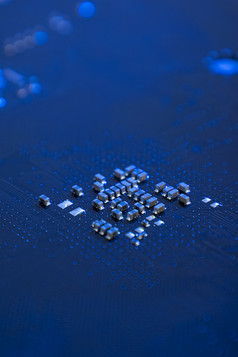 CPU科技创意电路板素材