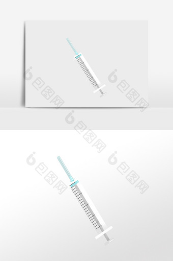 手绘医疗针筒素材图片