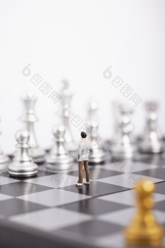 国际象棋商业商务创意图