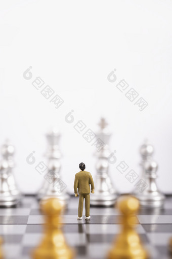 商务博弈国际象棋创意