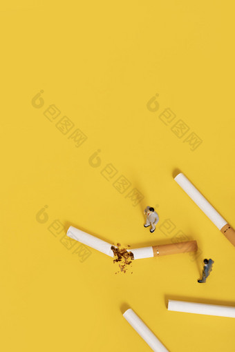 禁烟吸烟<strong>有害健康</strong>创意图片