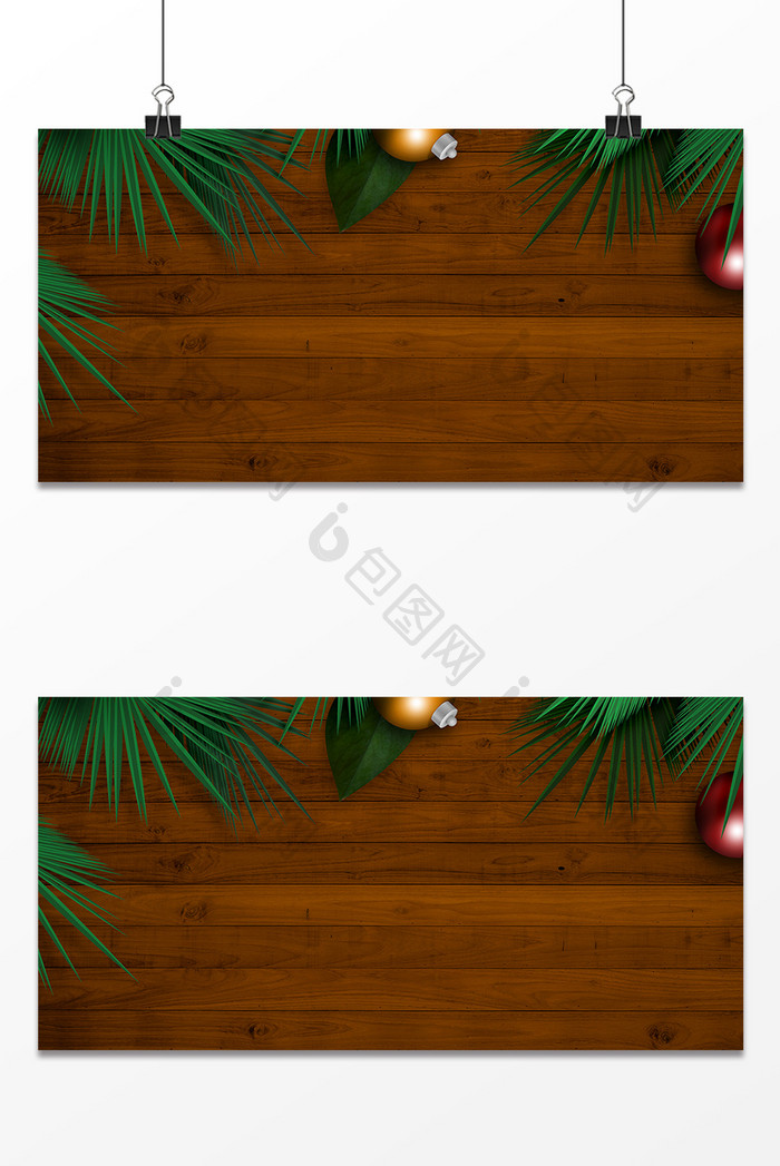 圣诞节木质背景墙设计