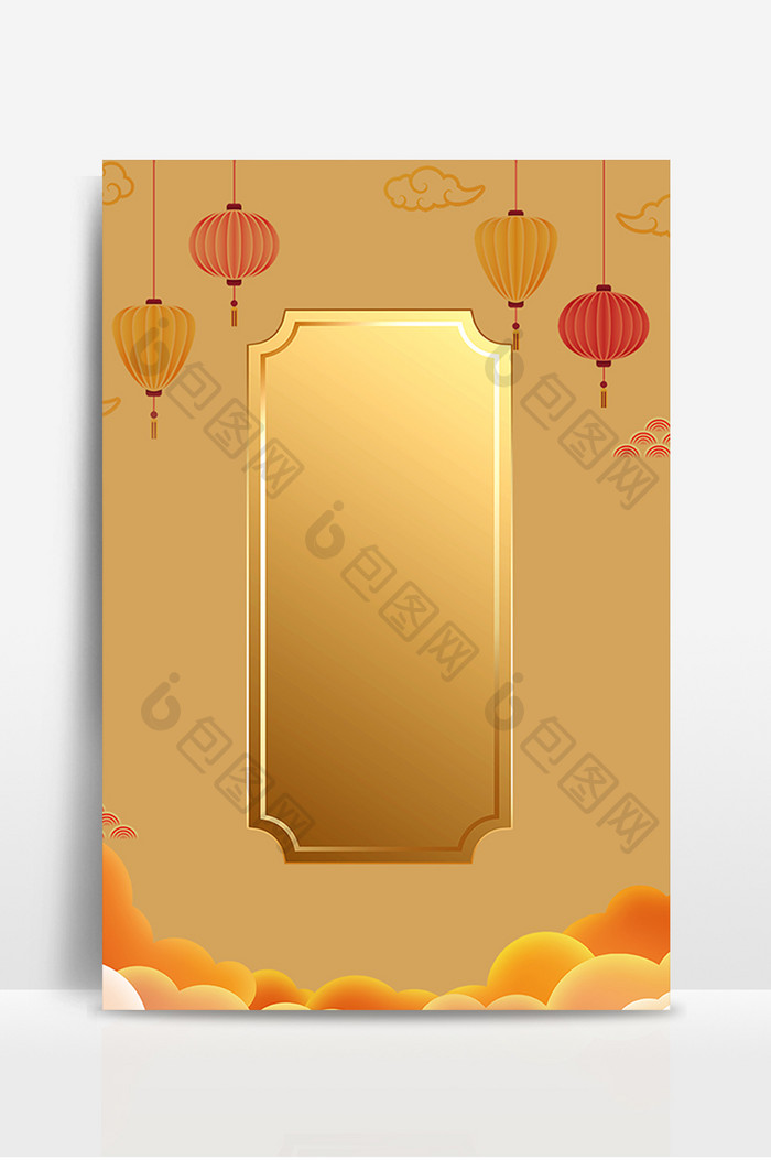 金色中国风背景设计