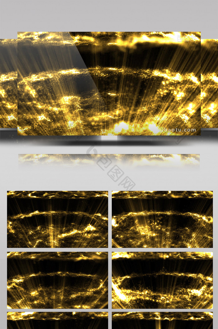 金色空间粒子颁奖动态背景素材