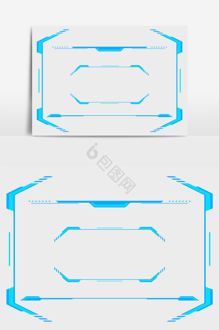 科技感大屏边框图片