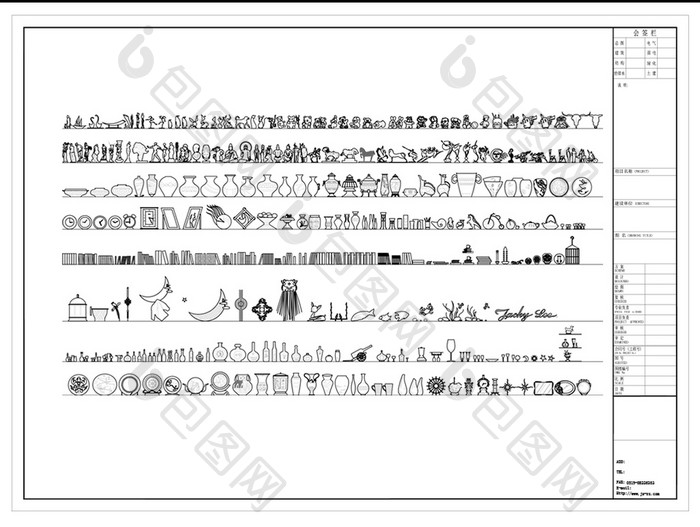 软装配饰常用CAD图库