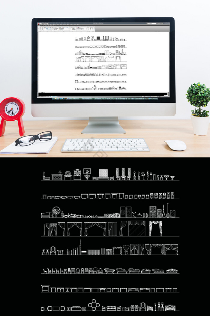 家装常用模型CAD图库图片