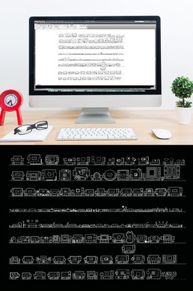 室内沙发常用CAD模型图库