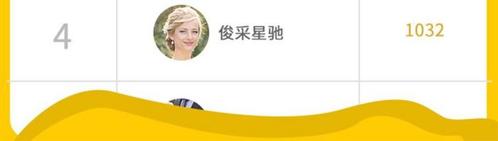 UI移动界面app领豪礼积分排行榜榜单