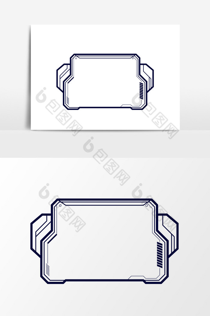 科技显示器方形边框图片图片