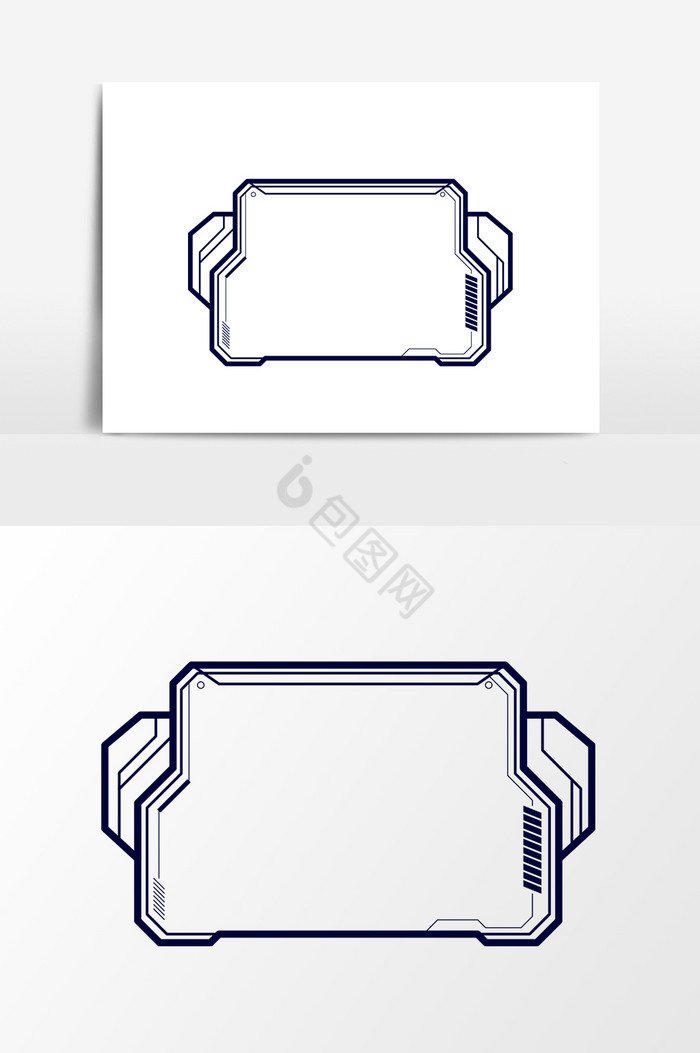科技显示器方形边框图片