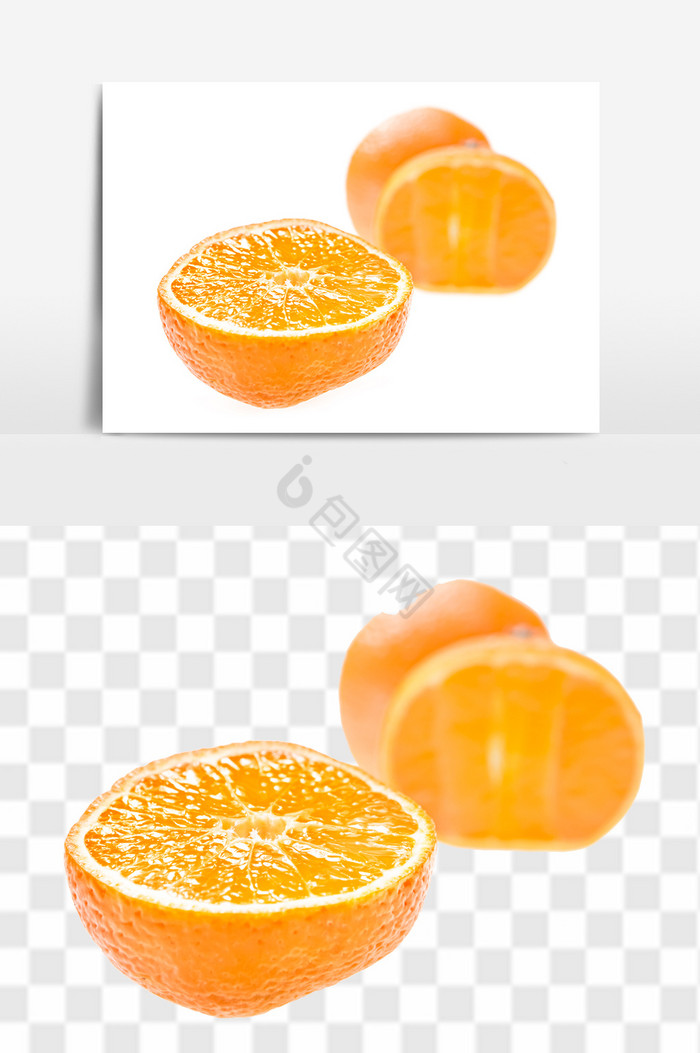 新鲜橘黄甜美橙子图片