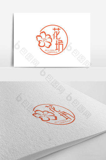 创意花坊标志logo设计图片