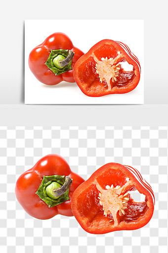 新鲜红辣椒蔬菜免抠元素图片
