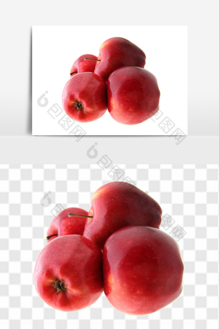 新鲜大红苹果免抠组合图片图片