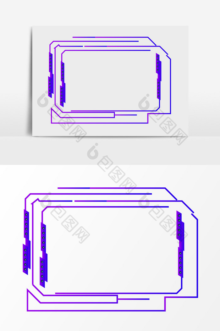 交互界面边框素材