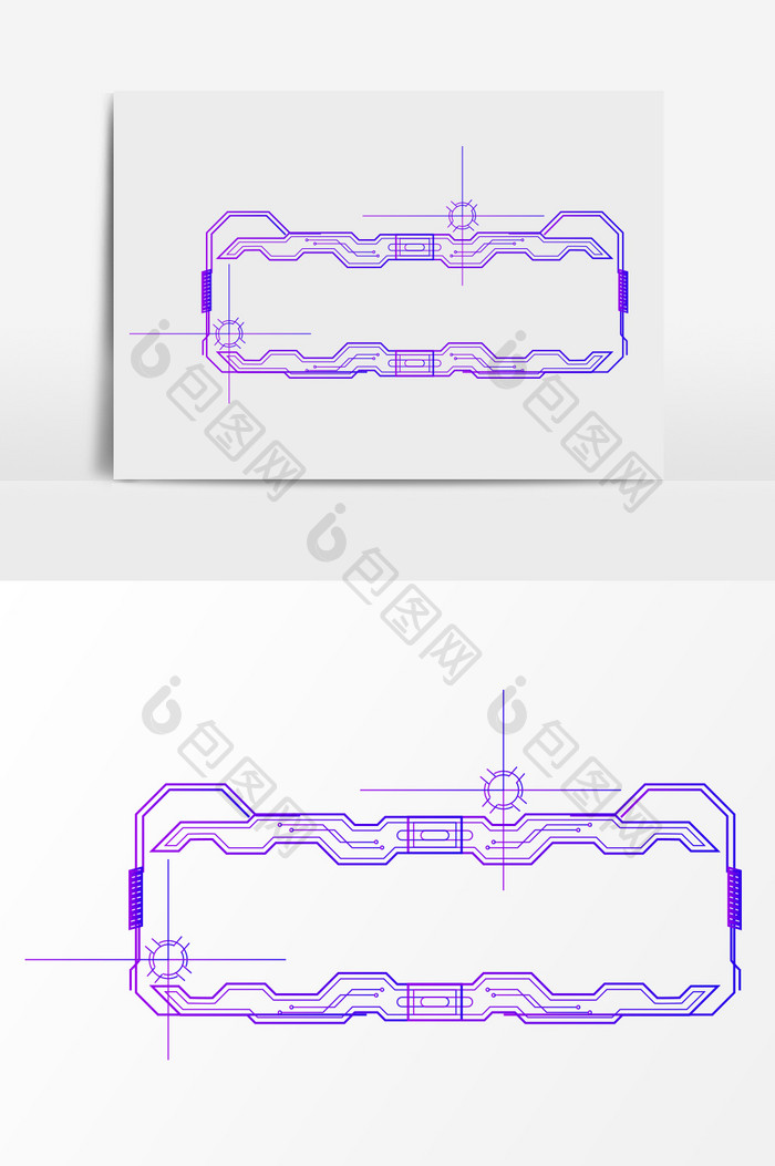 智能科技边框素材