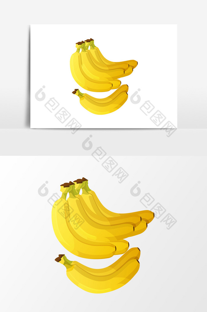 手绘新鲜香蕉设计元素