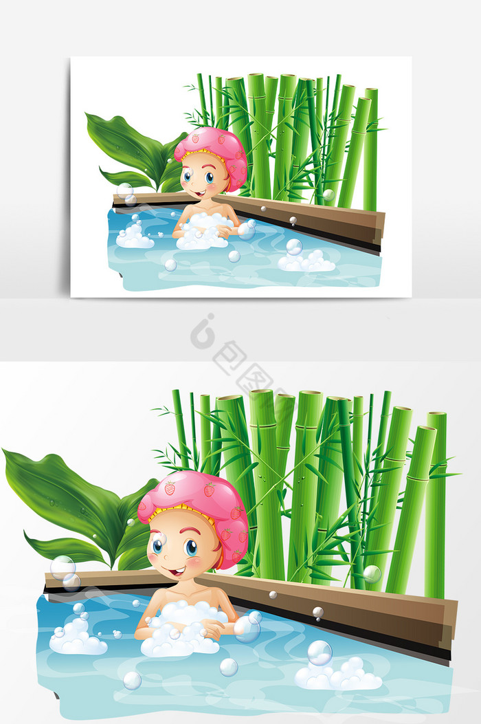 竹子泡温泉图片