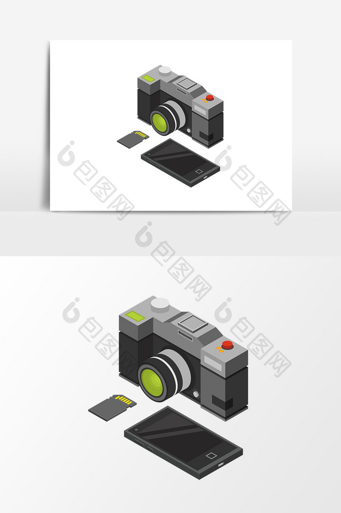 卡通照相机元素设计
