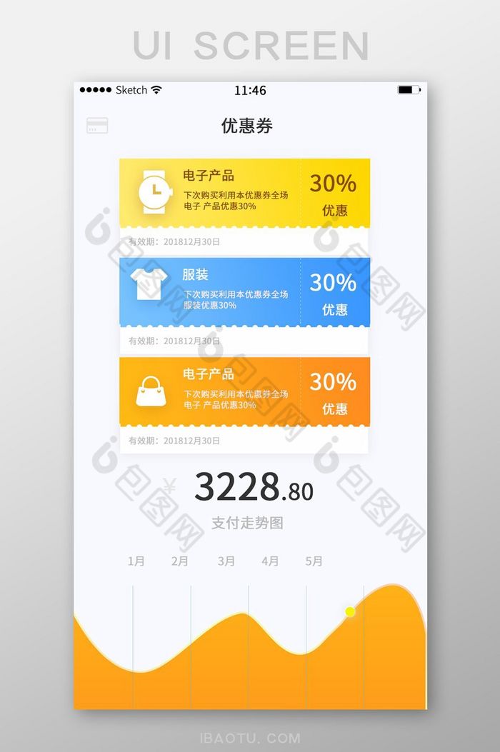 白底简约清新风卡卷红包领取页面设计图片图片