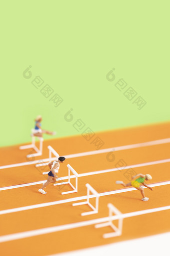 110米栏运动比赛创意图片