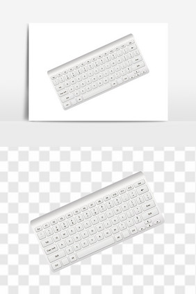 电脑配件白色键盘