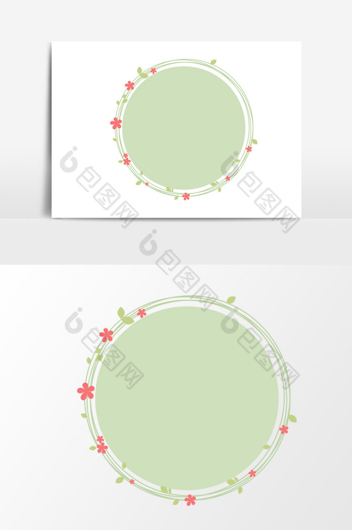 花环圆形边框图片图片