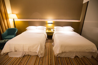 星级酒店双床房