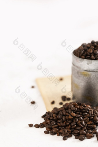 咖啡豆工业风亮调背景