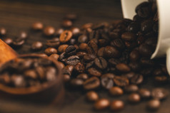咖啡豆暗调风格背景