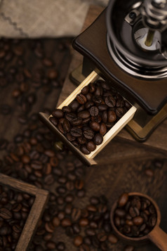 咖啡豆咖啡机图片素材