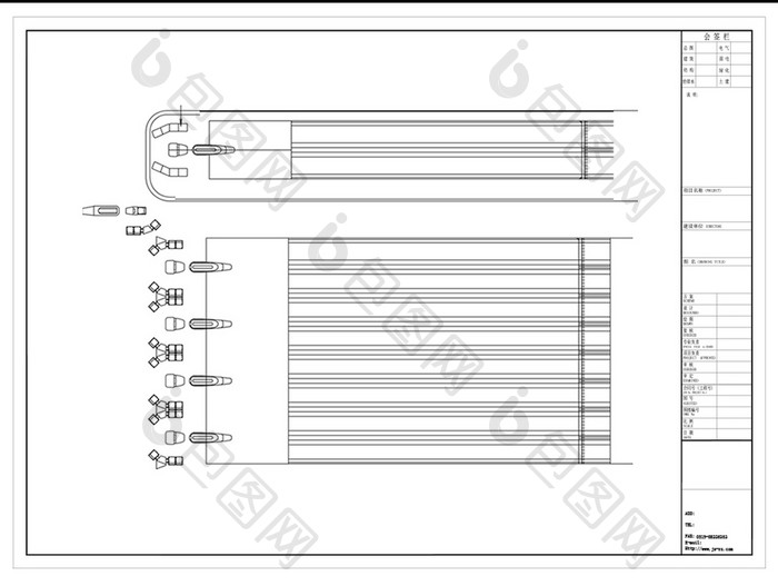 CAD保龄球场地设施平面图库