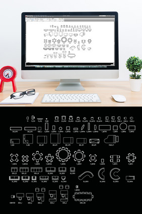 家具陈设CAD标准图块图库