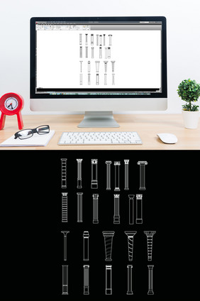 欧式柱子CAD立面图