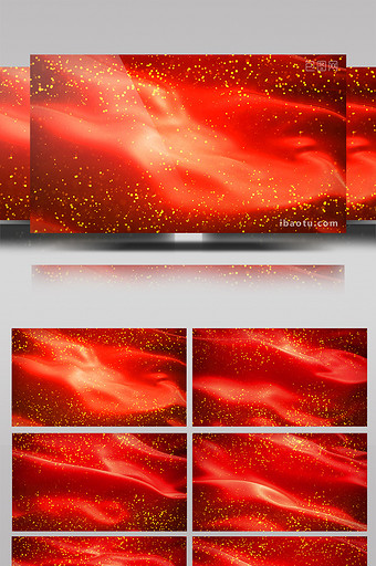 4K红金粒子循环动态背景素材图片