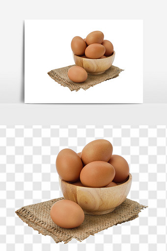 正宗土鸡蛋农家散养新鲜鸡蛋组合元素图片