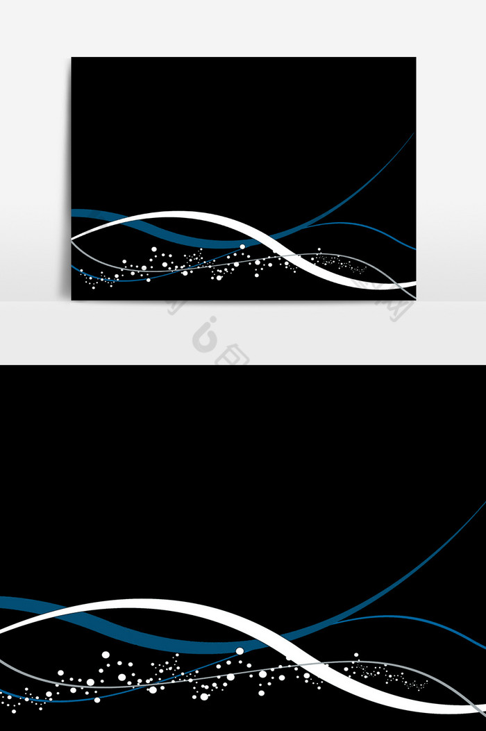 线条光点装饰波浪图片图片