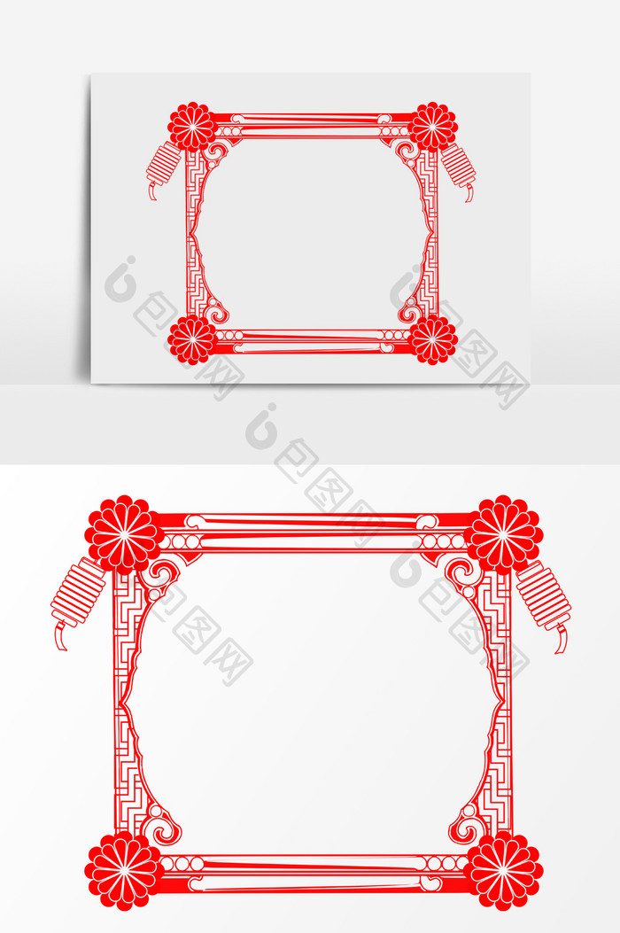 喜庆新年边框设计