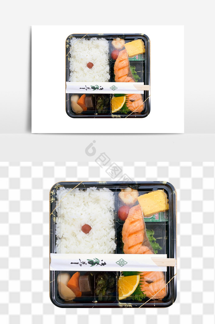 午餐盒饭展示图PNG图片