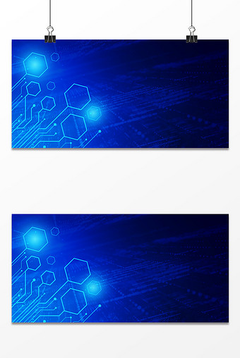 蓝色商务科技线条渐变菱形未来感背景图片下载