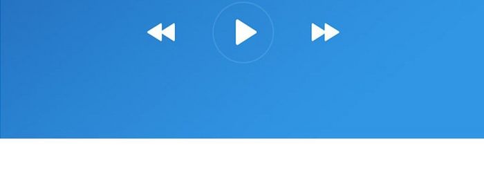 蓝色渐变移动办公手机播放UI移动界面