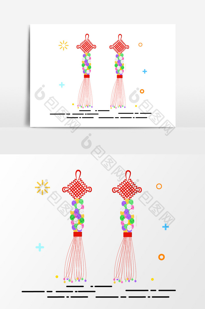 中国结挂饰装饰设计元素