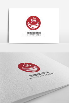 创意餐饮面馆标志logo设计